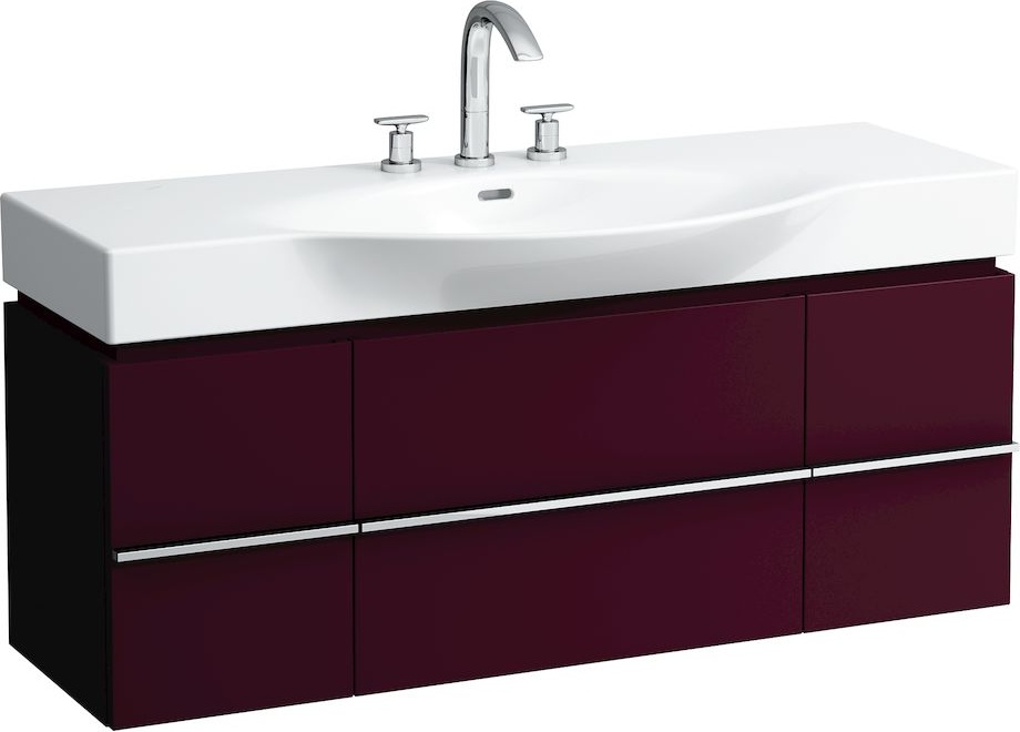 H4013020759991 Шкафчик под раковину, для раковин 811704, 812704, 2 выдвижных ящика с 2 дверцами, 2 стеклянные полки LAUFEN PRO - Вид №26