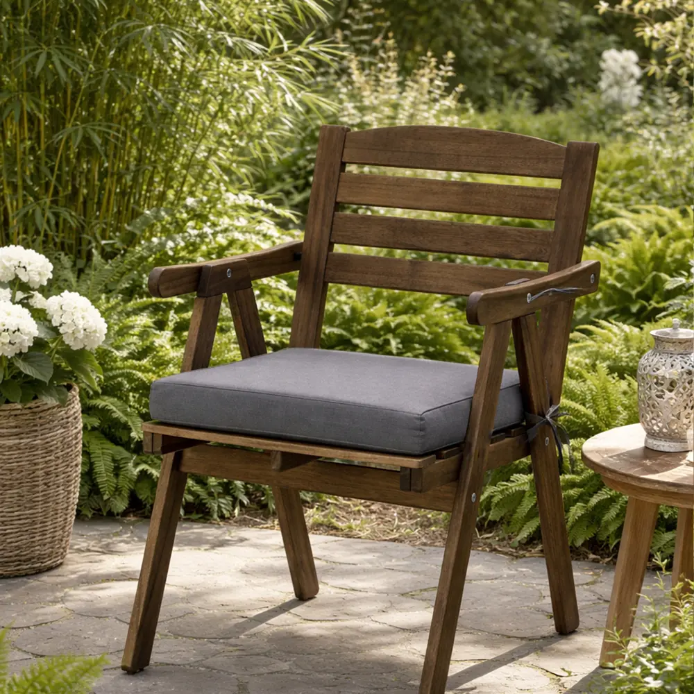 Подушка для стула Seasons Модерн 24x47 см цвет серый STLM-2056371 - Вид №3