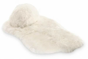 Scarlet Splendour Коврик из овчины с длинным ворсом Snow white