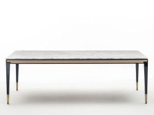 Мраморный прямоугольный обеденный стол