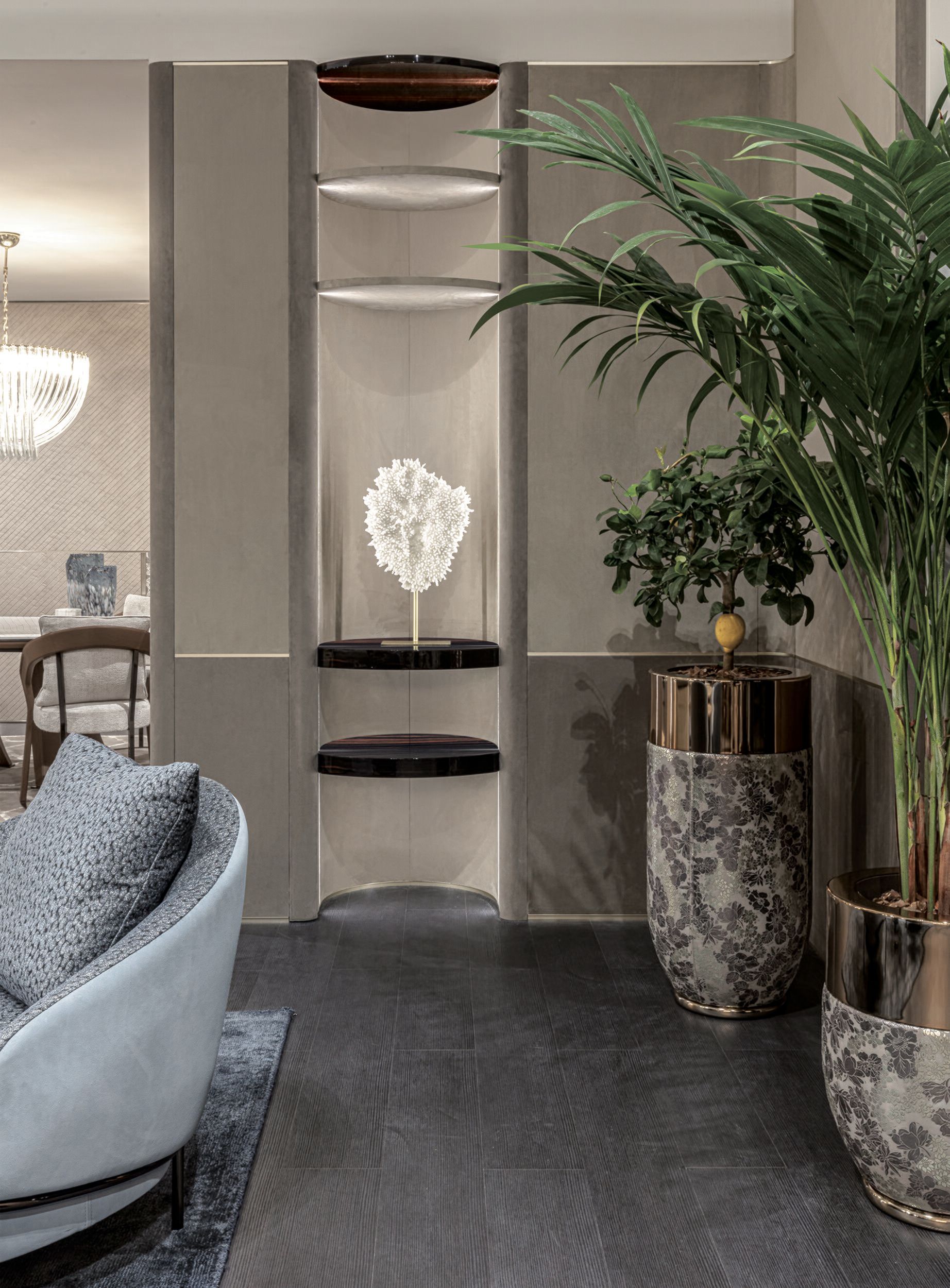 Обшивка из кожи Longhi FOREVER SYSTEM BEDROOM ARCH-00056468 - Вид №2