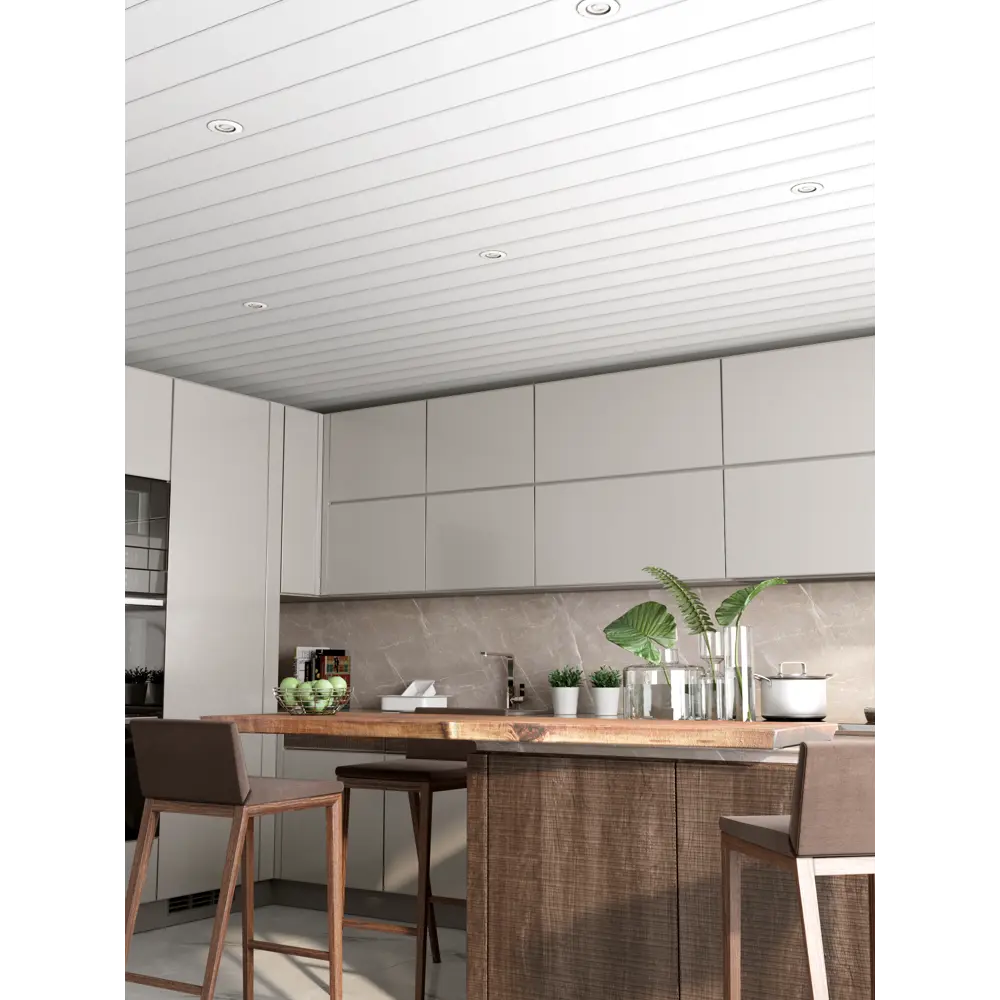 Комплект реечного потолка MONLID 1.7x1.7 м цвет жемчужно-белый Нет STLM-2076214 - Вид №4