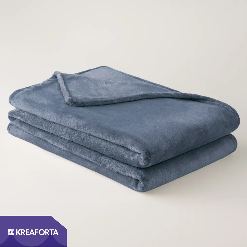 Плед KREAFORTA Flandria 200x220 см фланель цвет синий STLM-2106114 - Вид №1