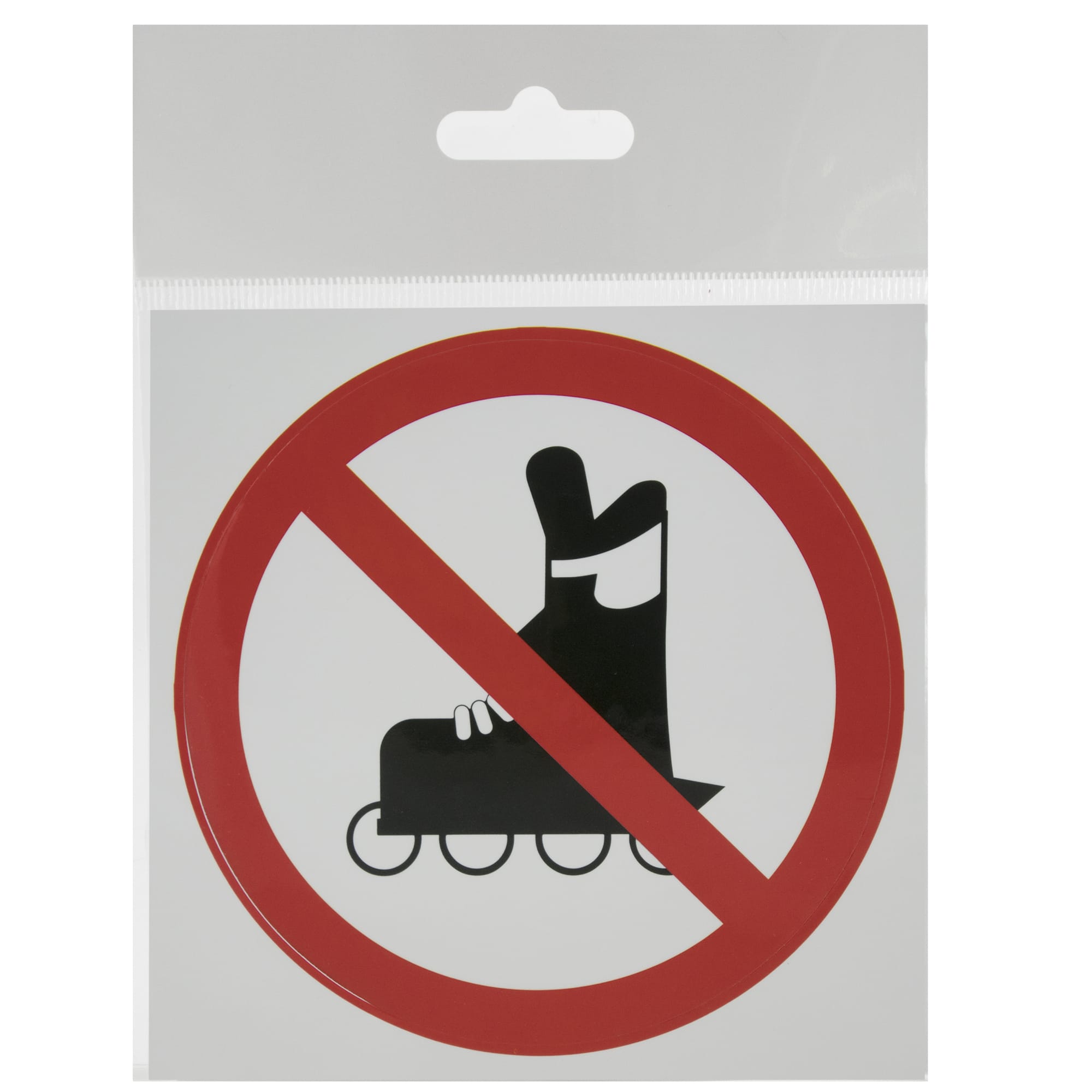 18204044 Наклейка «На роликах не заходить» маленькая пластик Santreyd  - Вид №1