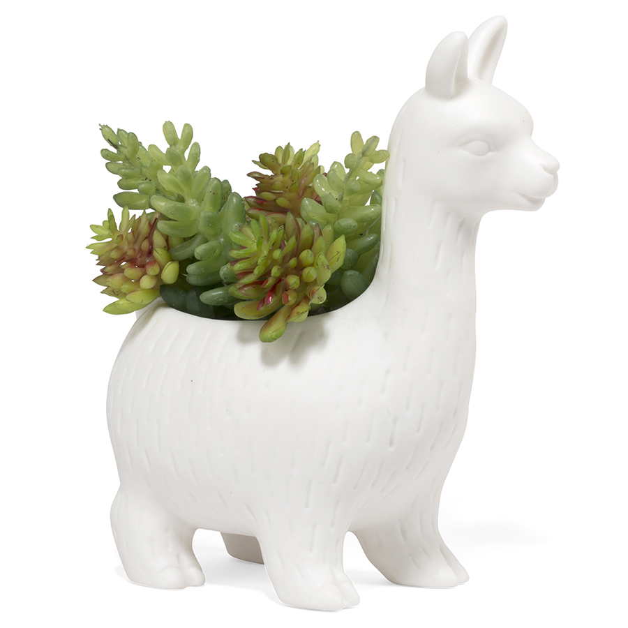 PL08 Кашпо lloyd the llama Kikkerland 