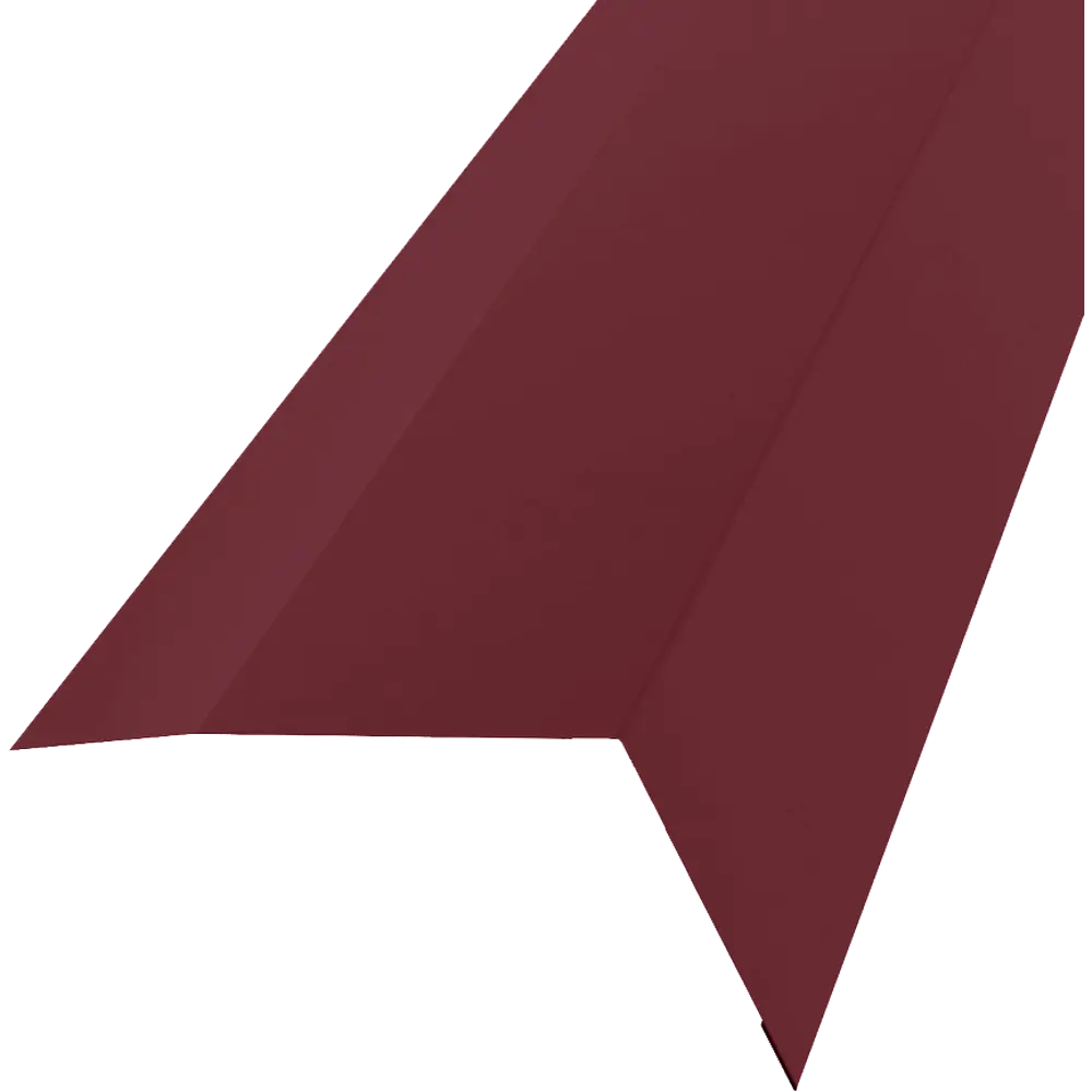 Планка карнизная 100x65 мм 2 м 0.4 мм RAL 3005 красный Santreyd STLM-2089384