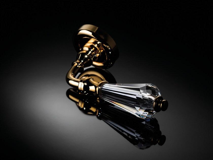 LINEA CALI' Ручка из хромированной латуни с кристаллами Swarovski® на пластине Veronica sun-id-1354363 - Вид №1