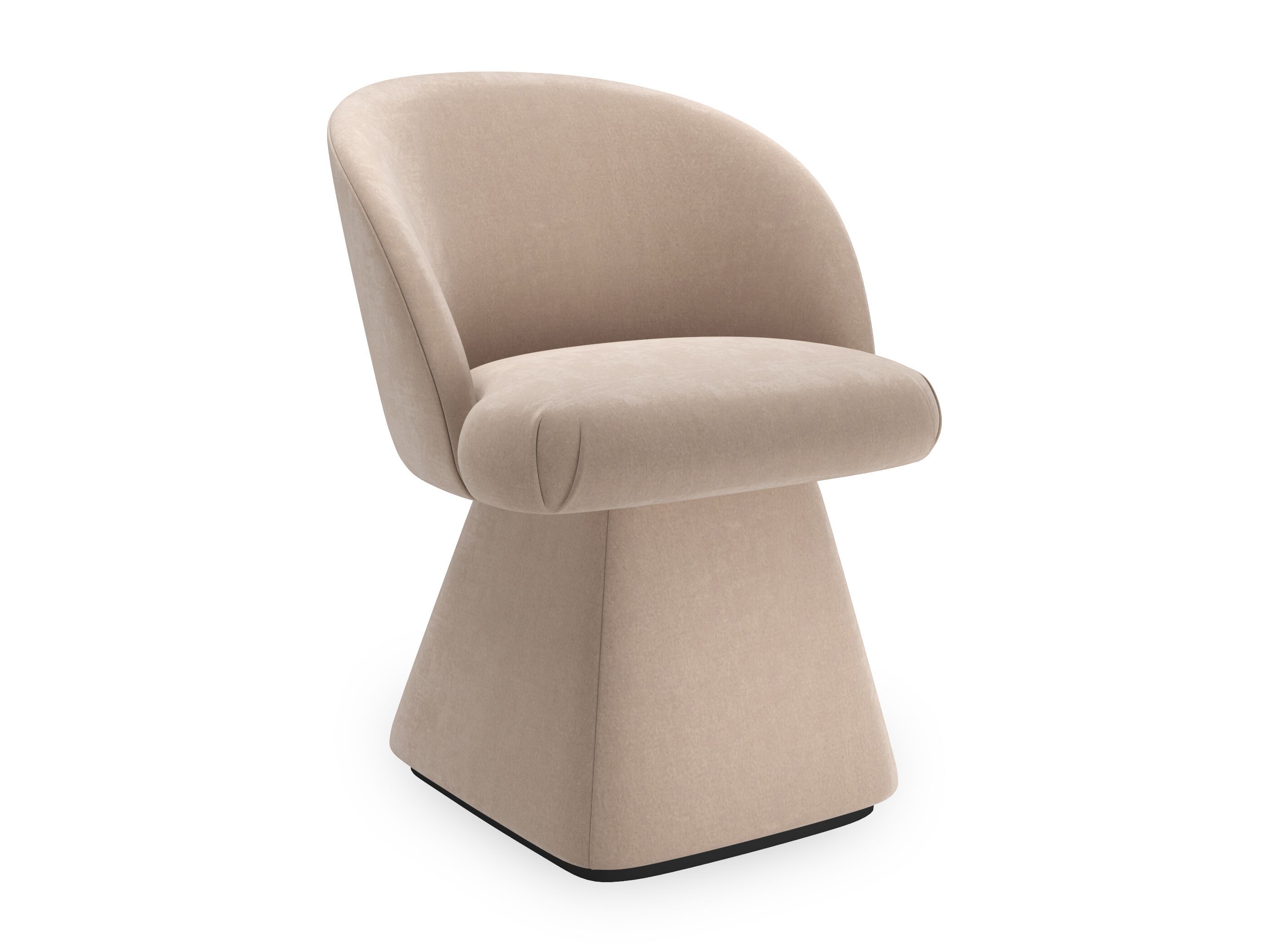 Тканевый мягкий поворотный стул Caracole VUELTA ARCH-00075803