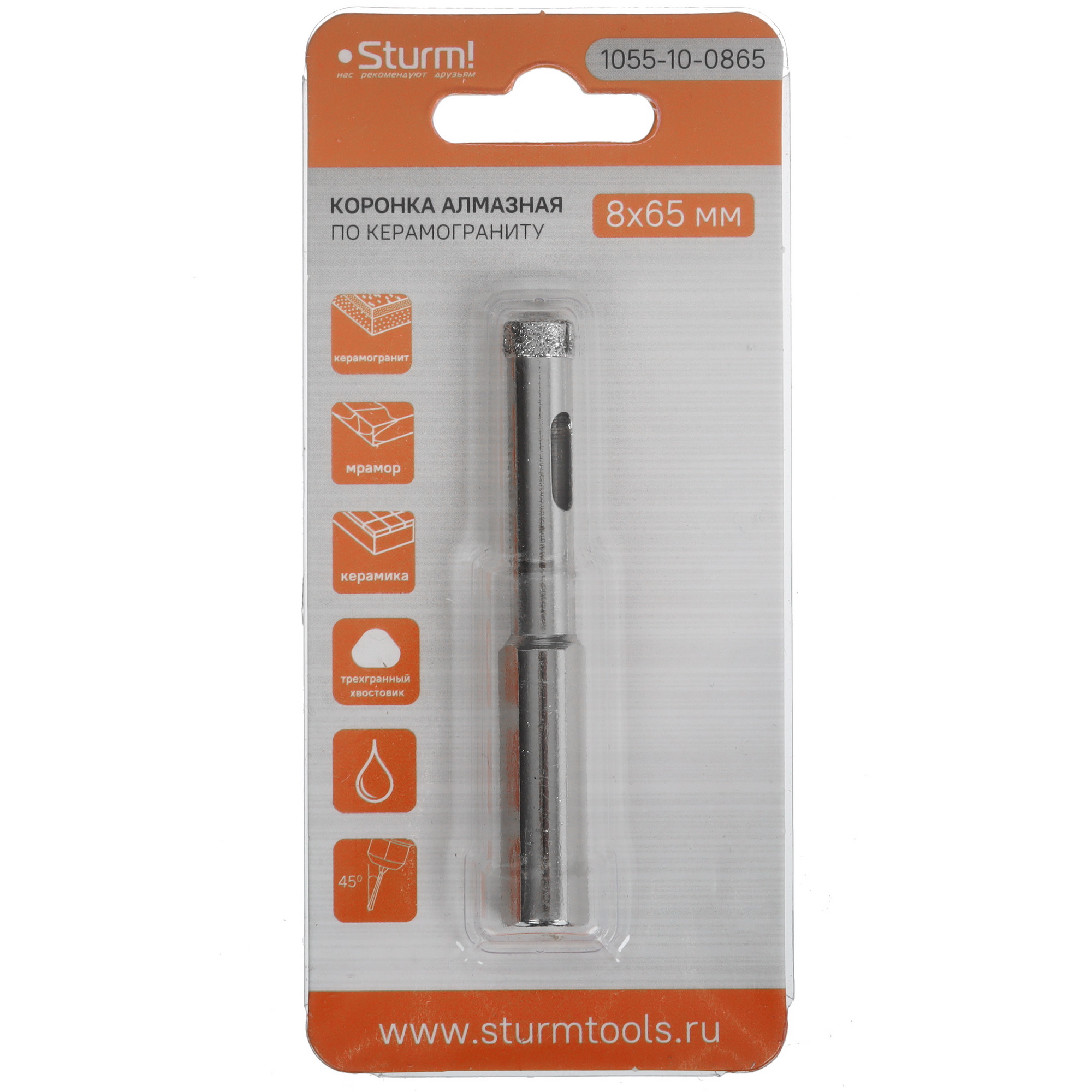Коронка Sturm! 1055-10-0865 9113236 STDN-0047542 - Вид №4