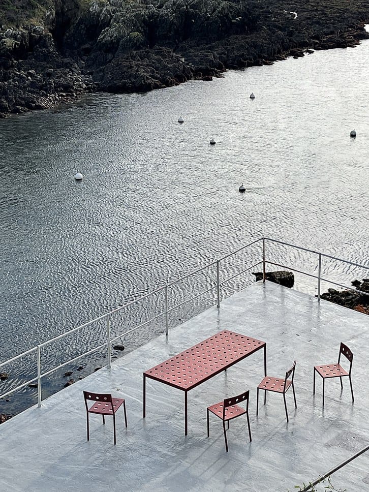 Стальной стул с порошковым покрытием с открытой спинкой Hay балкон ARCH-00152024 - Вид №38