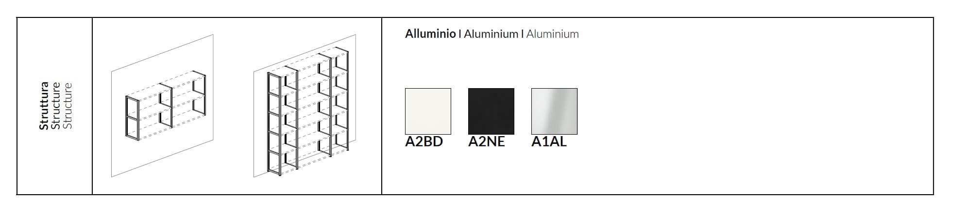 Алюминиевый офисный книжный шкаф About Office Hype ARCH-00052793 - Вид №2