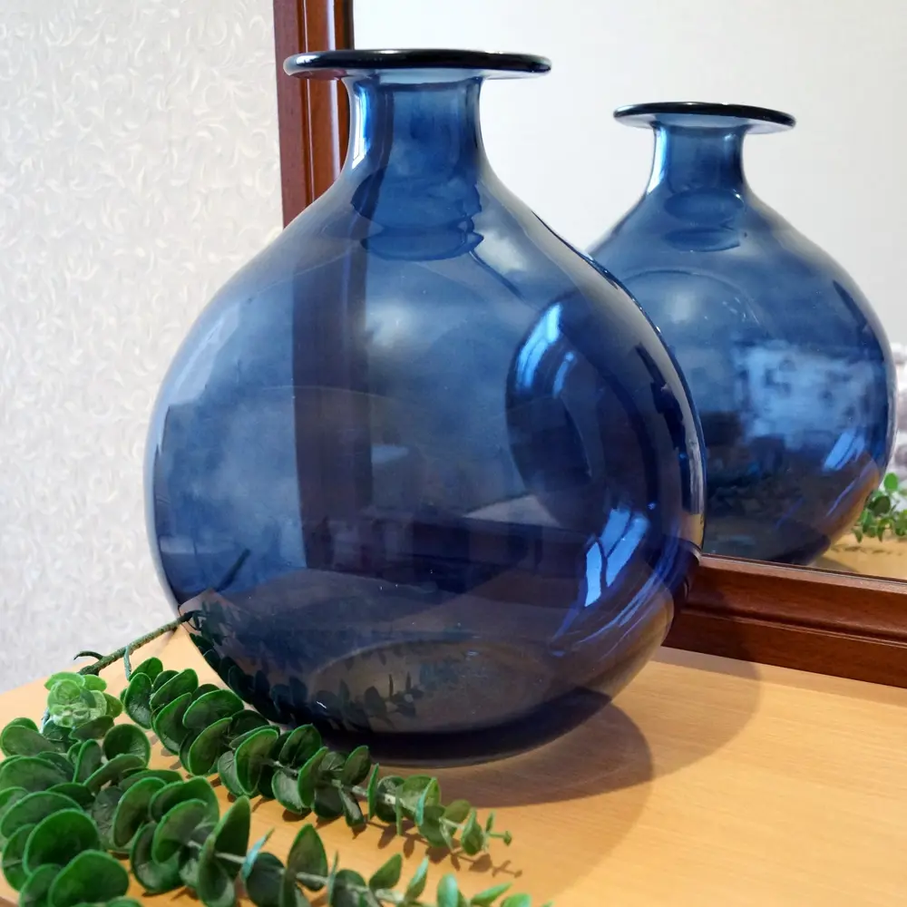 Ваза стекло цвет синий 36 см EVIS STLM-2036839 - Вид №1