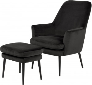 2000983230744 Кресло chisa с оттоманкой Actona