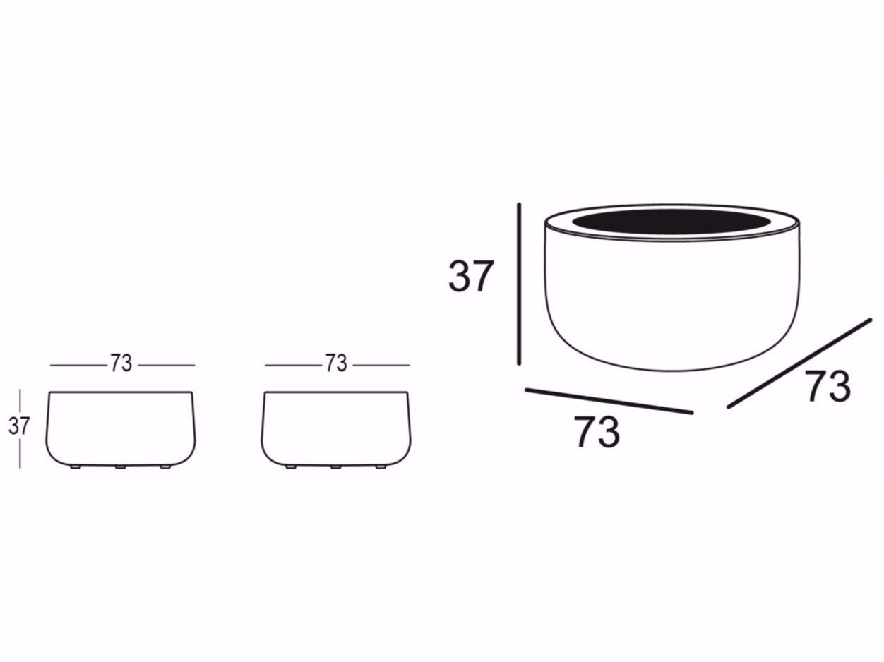 Яркий круглый садовый столик PLUST Bold ARCH-00022986 - Вид №3