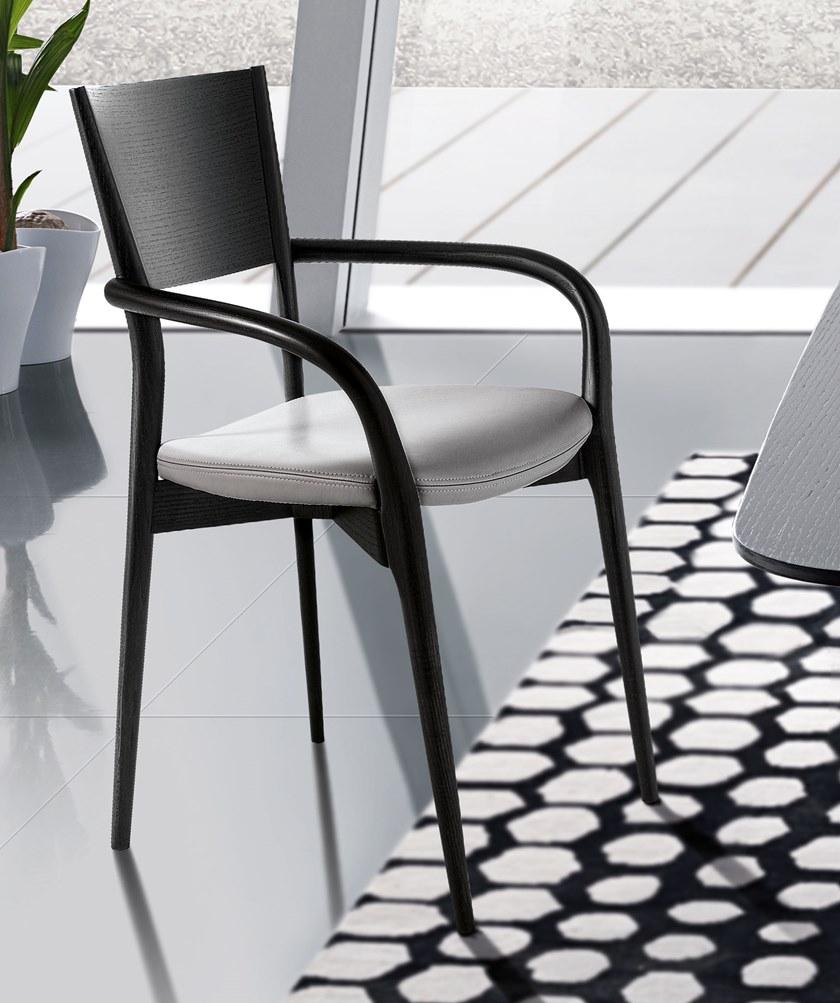 MisuraEmme Стул ясень с подлокотниками со встроенной подушкой Atelier sun-id-1496007 - Вид №5