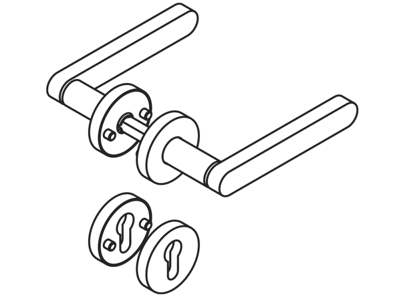 270XAH11.130 Комплект противопожарной защиты модель 271x HEWI Serie 270 | Edelstahl  - Вид №2