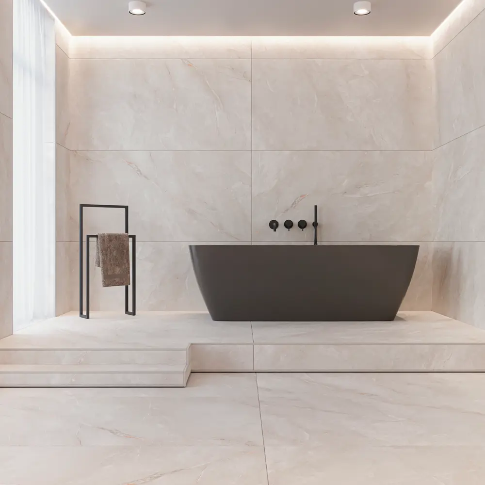 Глазурованный керамогранит Abgres Pompei 80x160 см 2.56 м² полированный цвет бежевый Santreyd STLM-2179061 - Вид №3