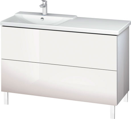 LC660301313 Тумбочка напольная L-Cube #LC6603 1220 x 481 мм Американский орех, натуральный шпон Duravit - Вид №1