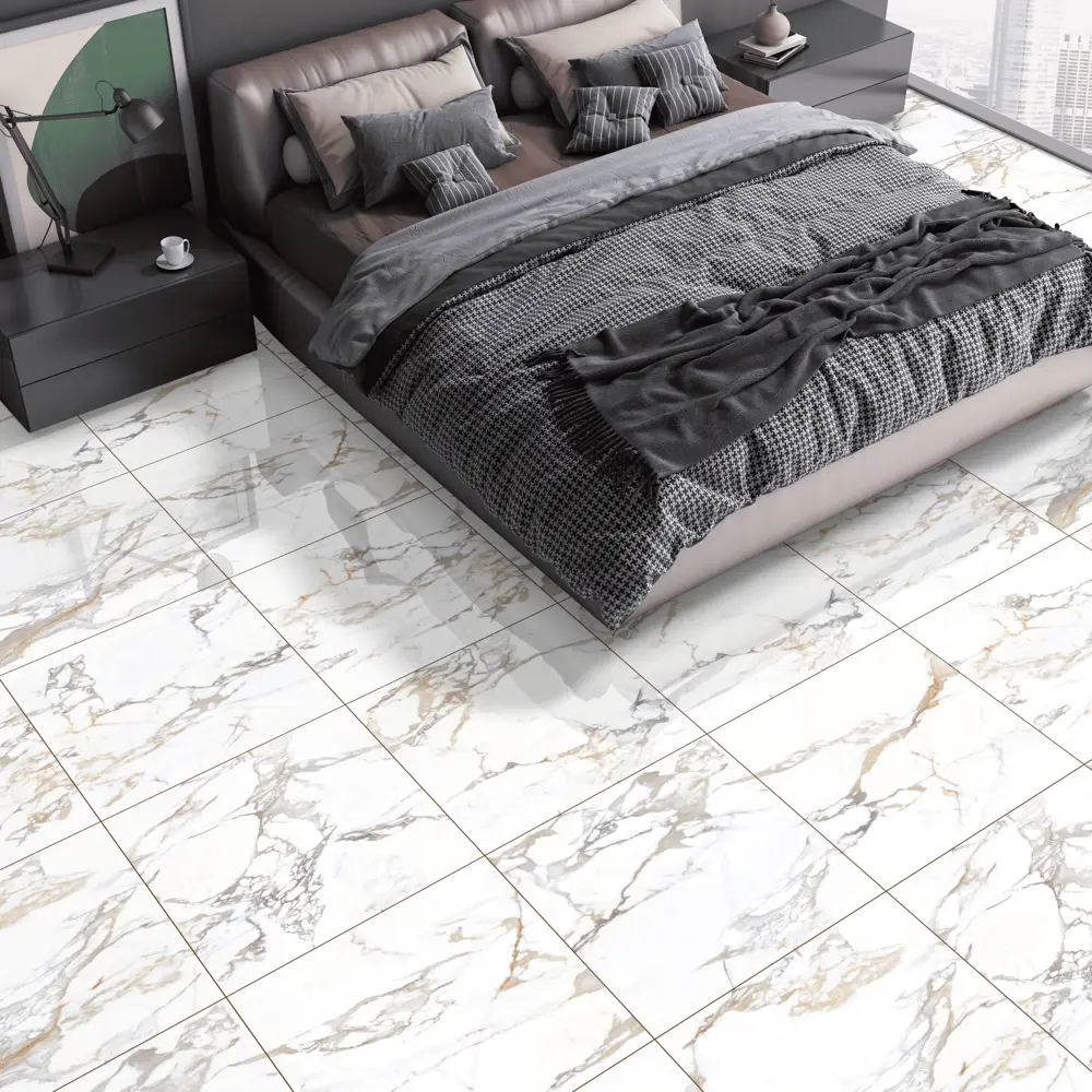 Керамогранит Italian Statuario 60x60 см 1.44 м² полированный цвет белый Santreyd End Italian STLM-2194121