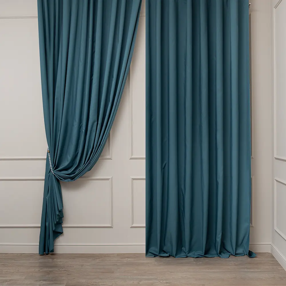 Ткань 1 м/п Fodera сатен 300 см цвет морской волны TEX REPUBLIC STLM-2185572 - Вид №2