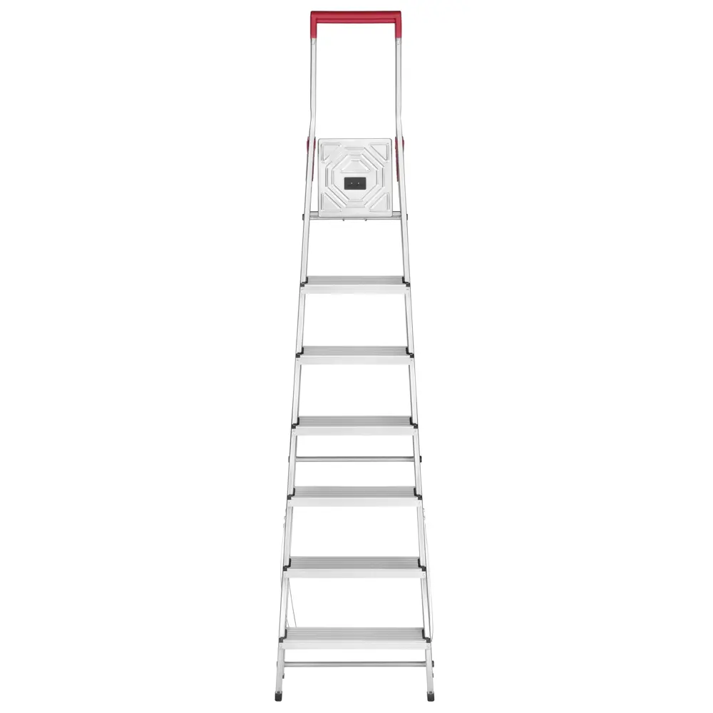 Стремянка алюминиевая с крючком Hailo 7 ступеней Santreyd STLM-2047124 - Вид №1