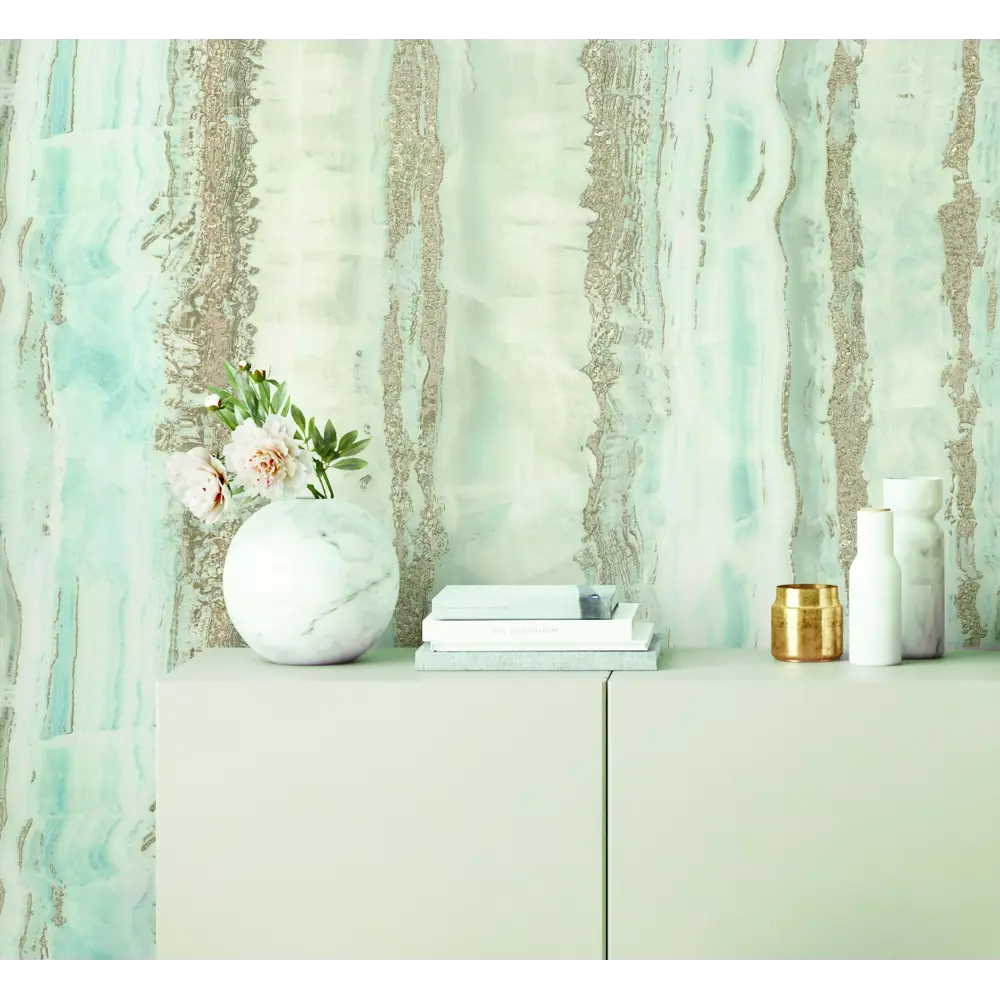 Обои флизелиновые Ovk Design Sirpi Murano голубой 1.06 м 10811-05 88915395 STLM-2168688 TRAVERTINE - Вид №3