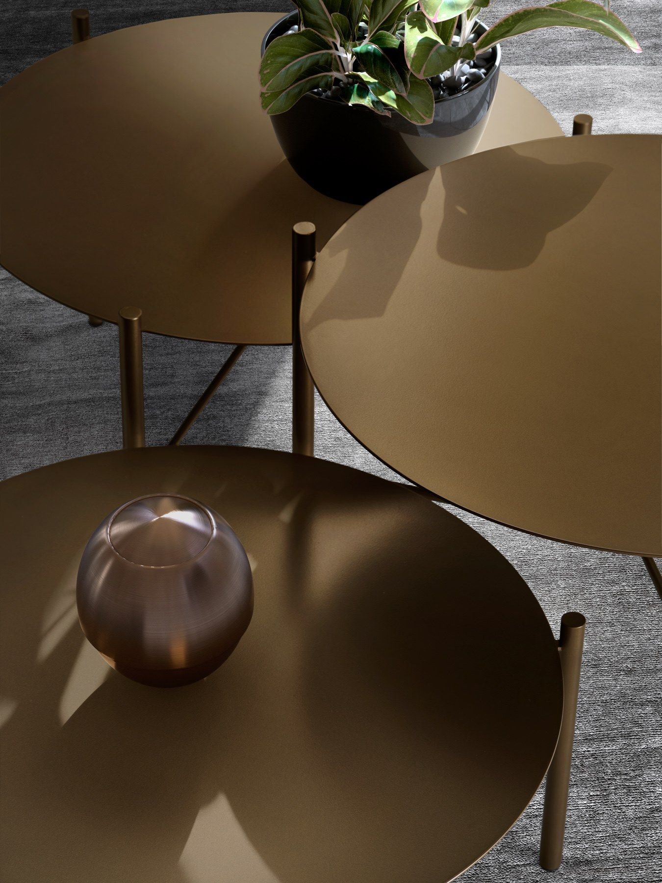 Круглый металлический журнальный столик EFORMA JACK ARCH-00055598 - Вид №1