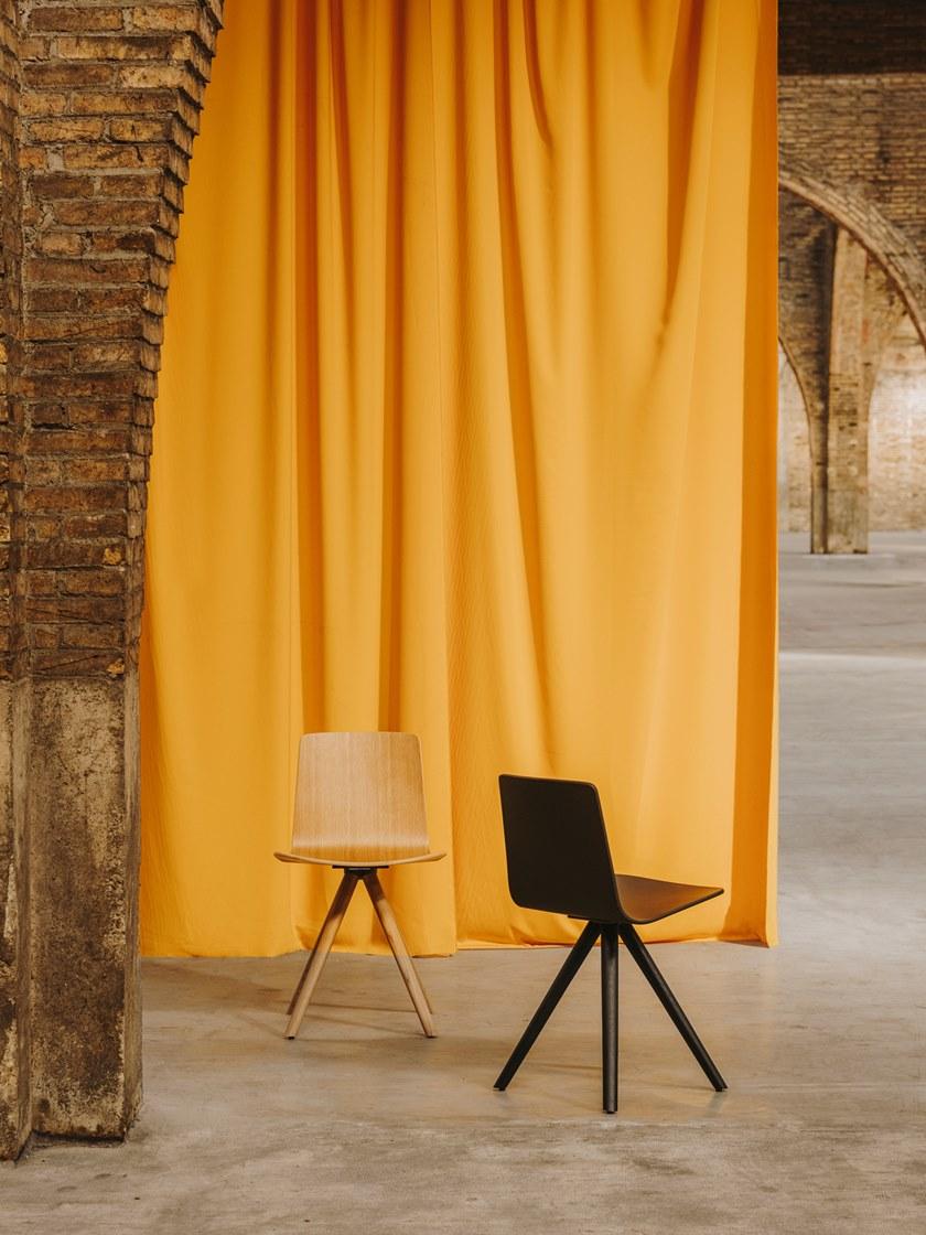 ENEA Стул на козелке из ткани с подлокотниками Lottus wood sun-id-1352028 - Вид №3