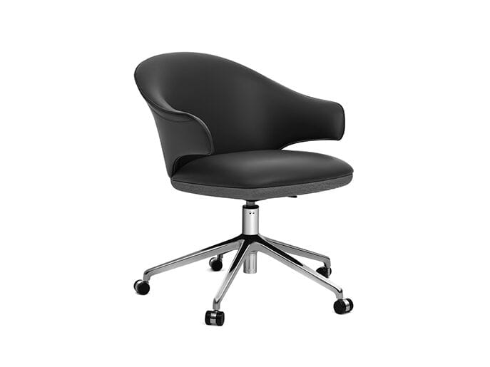 Кожаный мягкий стул с подлокотниками HC28 maison Erika ARCH-00001823