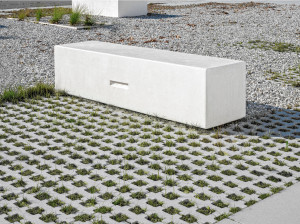 Бетонная секционная скамья