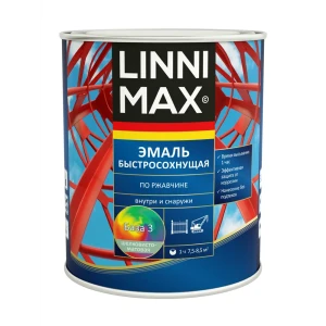 Грунт-эмаль LINNIMAX 3-в-1: защита от ржавчины с мгновенным высыханием 89379747