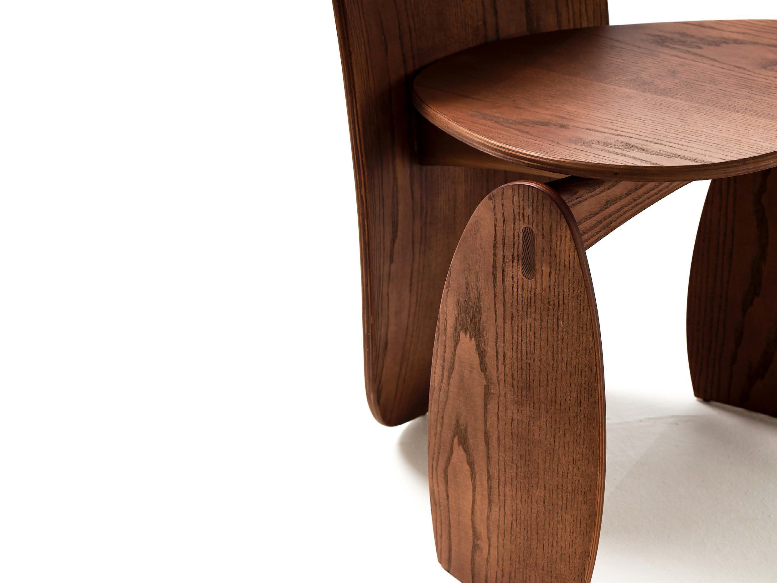 Деревянный стул без подлокотников Mogg Lunee ARCH-00106252 - Вид №3