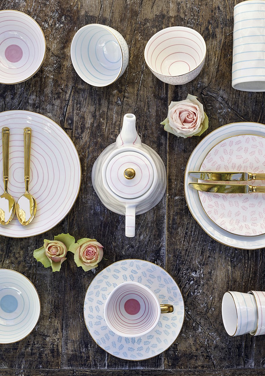 Блюдо "Sally pale pink" LE-VILLAGE SALLY 224168 Белый  - Вид №1