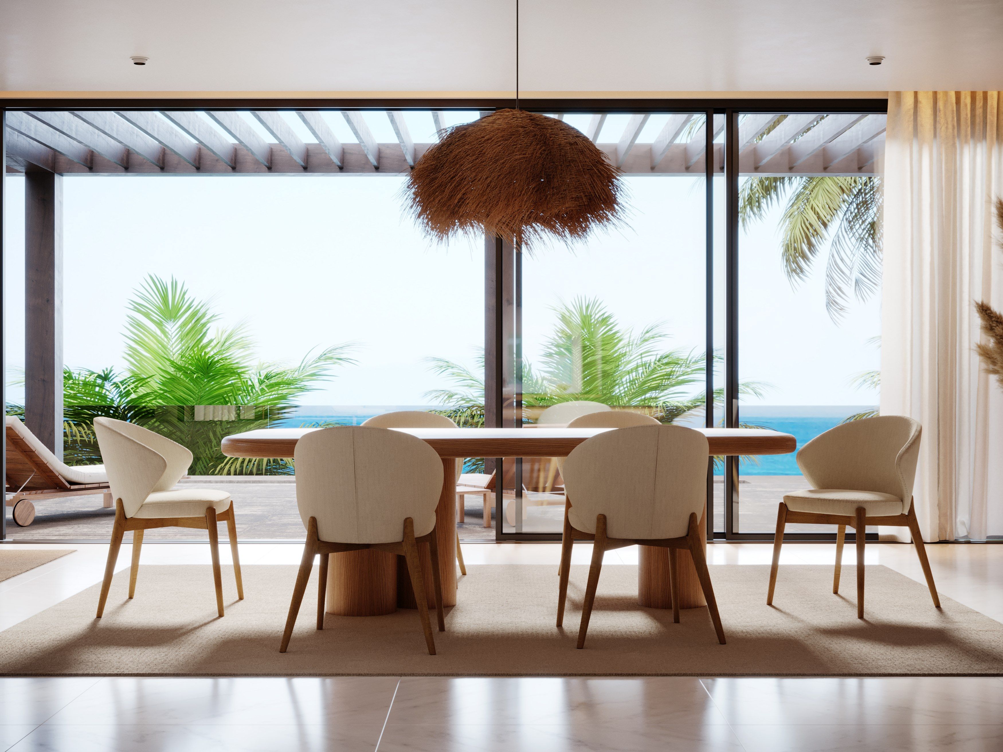 Прямоугольный обеденный стол из грецкого ореха Stylish Club Natur ARCH-00059321 - Вид №11