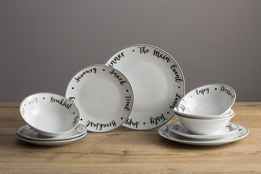 P_0059.611 Тарелка обеденная carnaby script d 26,5 см Price&Kensington  - Вид №5