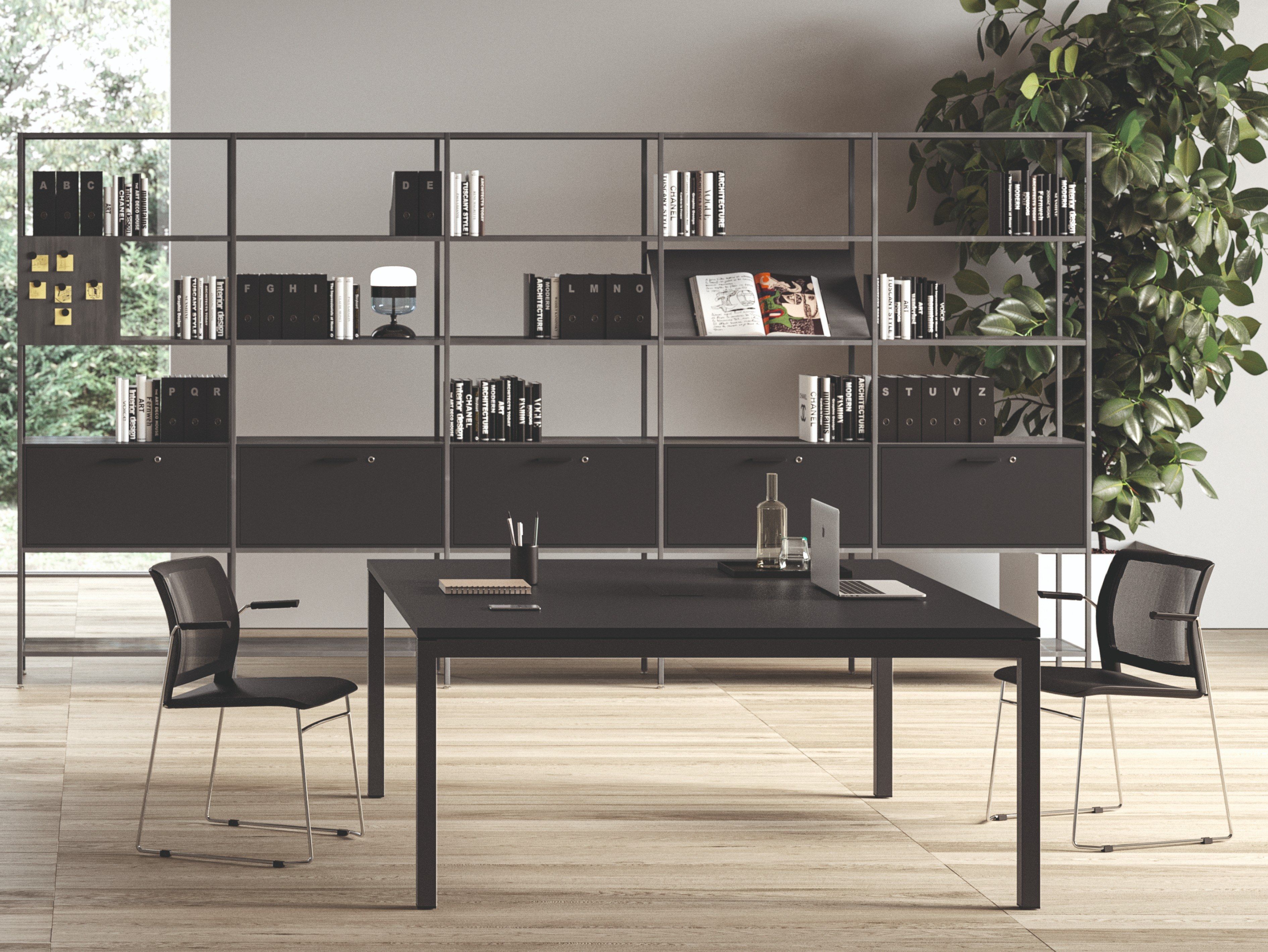 Деревянный квадратный стол для встреч Bralco ворота ARCH-00031357