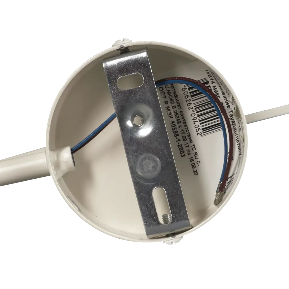 Настенный светильник бра Vitaluce Opera 1 лампа 3м² Е14 цвет белый глянцевая с серебром STLM-2185992 - Вид №3