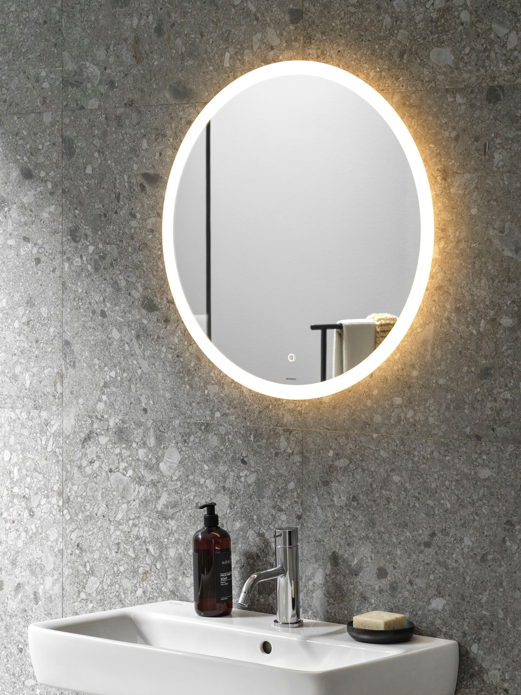 Круглое зеркало со встроенным освещением для ванной комнаты Geberit Option ARCH-00152581 - Вид №6