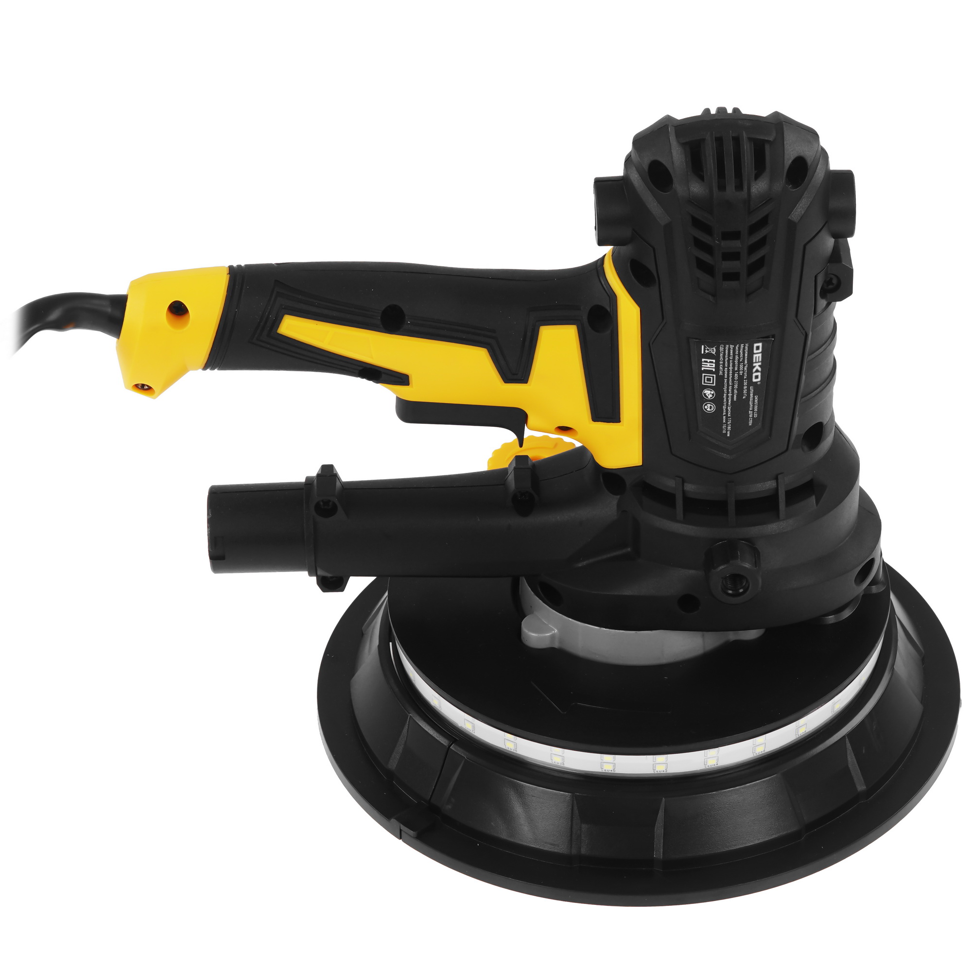 Шлифовальная машина для стен и потолка DEKO DKWS1000 LED 9166304 STDN-0028980 - Вид №4