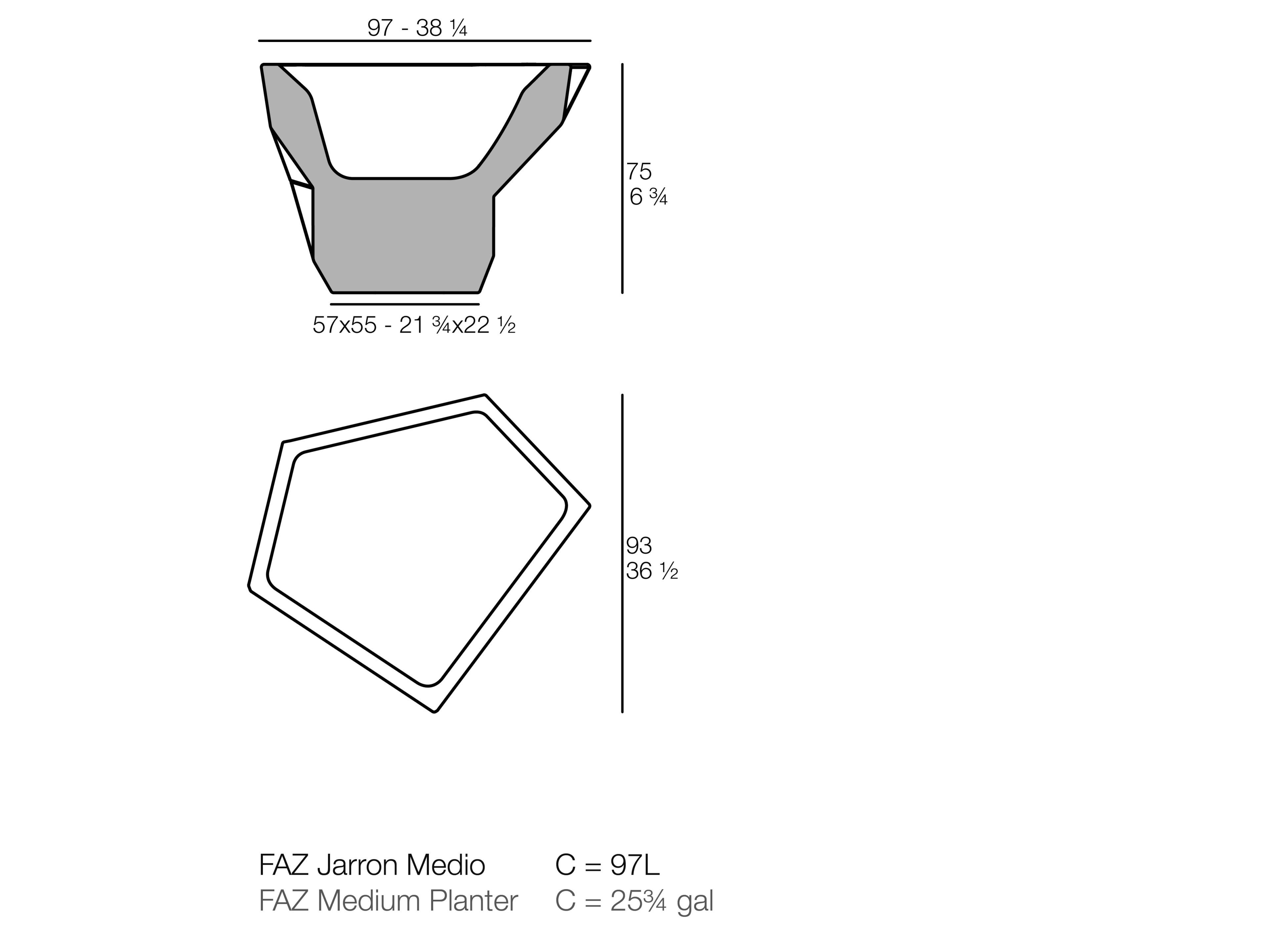 Сеялка из полиэтилена Vondom Faz ARCH-00062598 - Вид №6