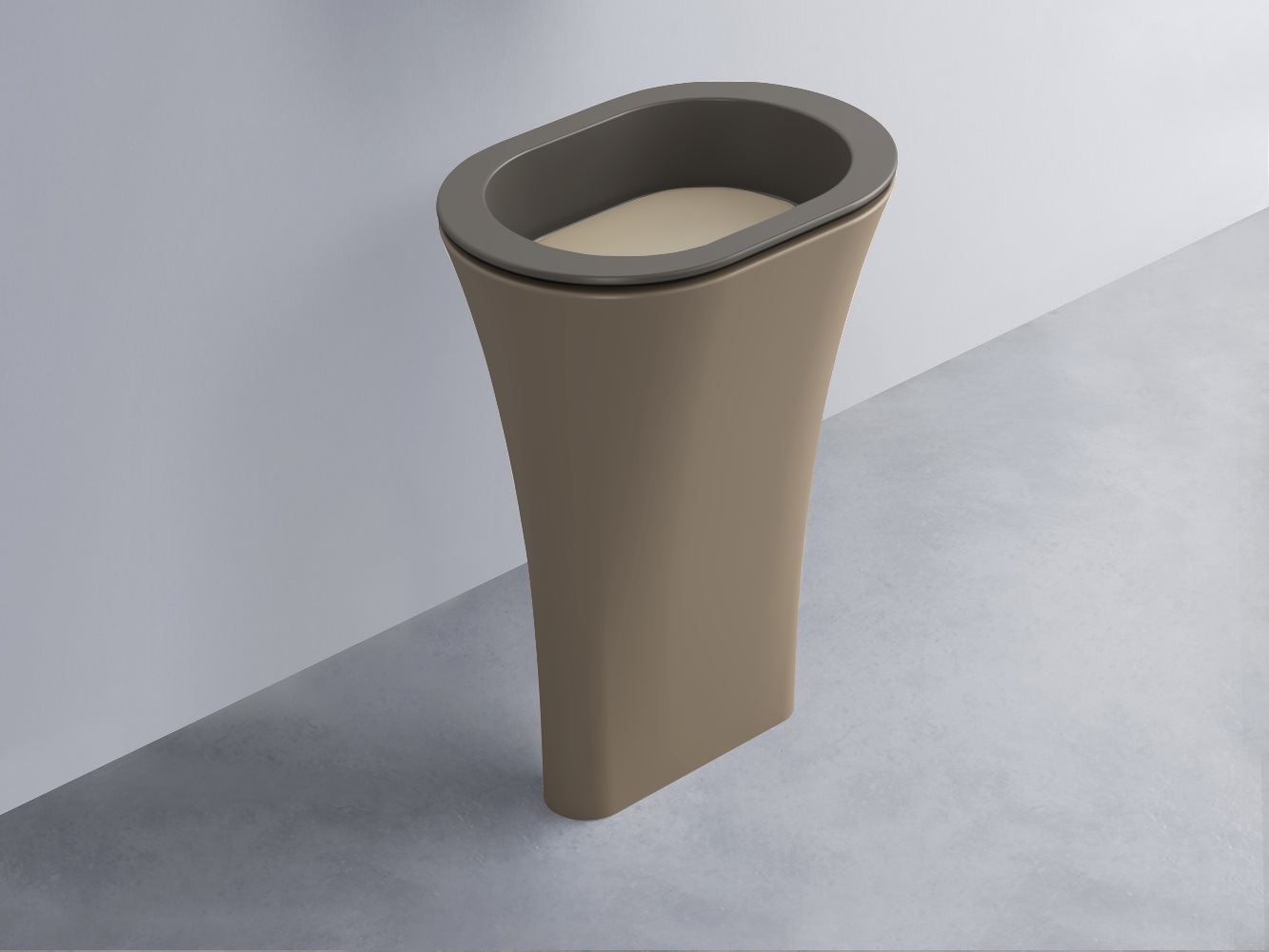 AMLA65-FN+AMPILO-AV+AMCOLO-AN Раковина Amedeo Ovale отдельностоящая cielo Enjoy + Amedeo Ceramica Cielo