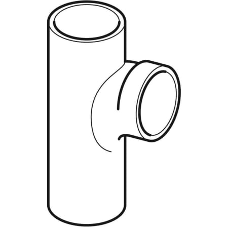 GEBERIT 367.163.16.1 Тройник со смещенным впуском Geberit PE 88,5°  - Вид №1