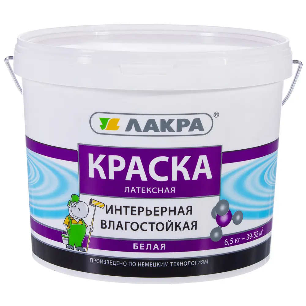 Краска латексная интерьерная влагостойкая 6.5 кг Santreyd STLM-2013104