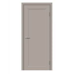 Комплект двери Лион глухая 80x200 см HardFlex цвет тауп серый с добором 100 мм