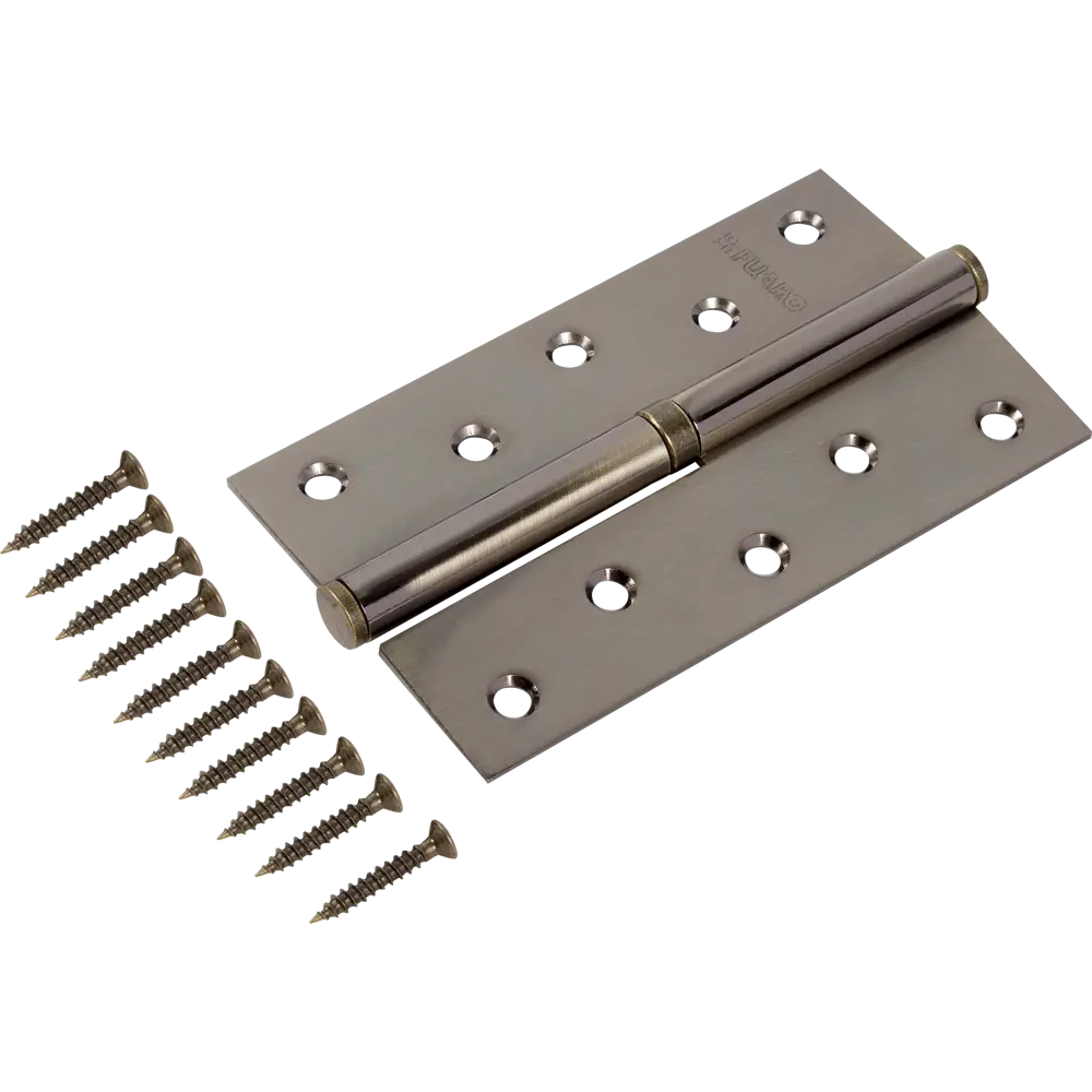 82105920 Петля съёмная правая S125413R-AB/BL, 125x75 мм, сталь, цвет бронза STLM-0019036 FUARO  - Вид №3