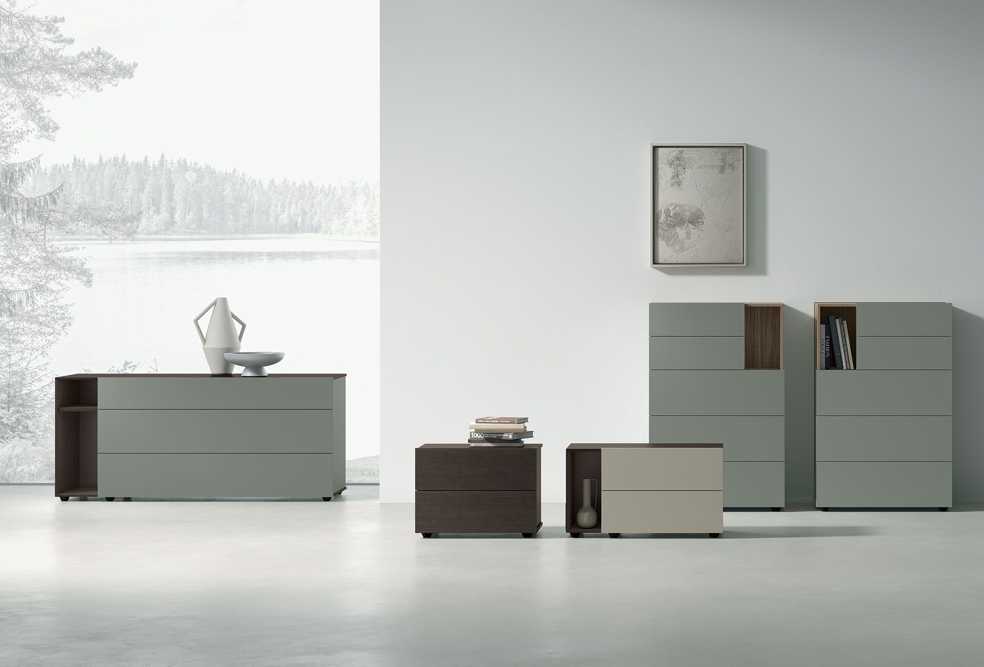 Прямоугольная тумбочка с ящиками TOMASELLA Тео ARCH-00025461 - Вид №1