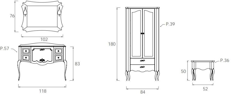 LEGNOBAGNO Тумба под умывальник из дерева Novecento sun-id-1378641 - Вид №4