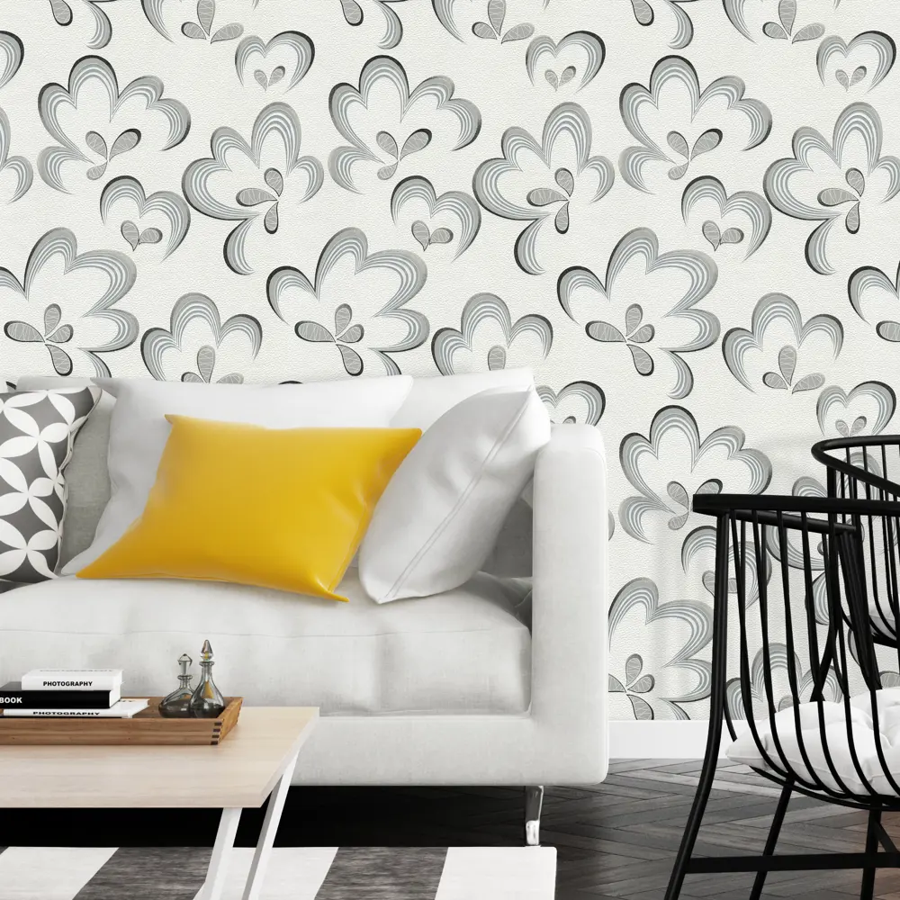 Обои виниловые Цветы белые 0.53 м 0002-6 Santreyd STLM-2055585 - Вид №2