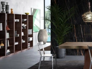 ELITE TO BE Двусторонний книжный шкаф из металла, вырезанного лазером