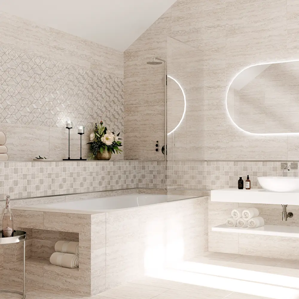 Мозаика керамическая Azori Ascoli Mosaic 30x30 см цвет серый STLM-2081990 - Вид №4